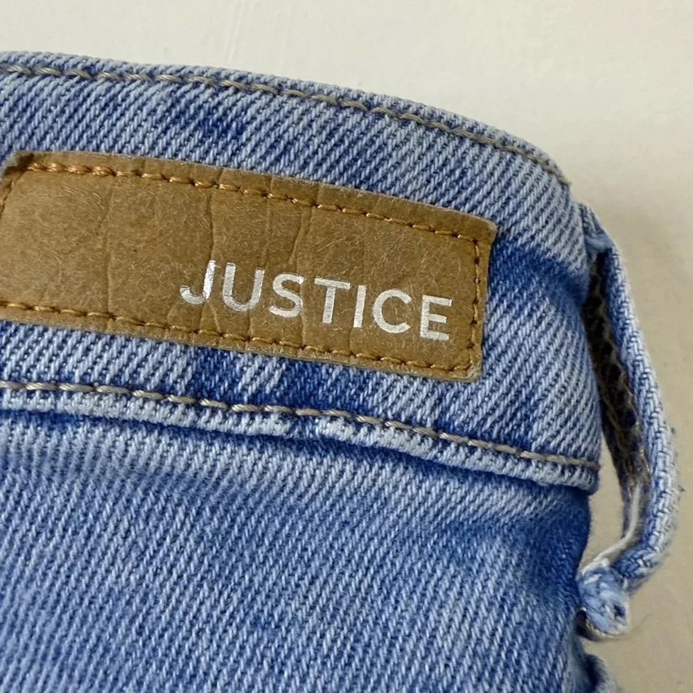 Justice Kids Blue Relaxed Cargo Jeans